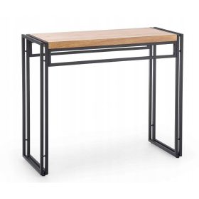 Konsola za predsobo BOLIVAR KN1, zlati hrast, črna loft