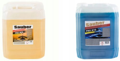 Pralno sredstvo 10L + sredstvo za lesk 10L Sauber - set