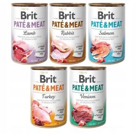 BRIT PATE&MEAT Puran 400g PURAN 5+1 GRATIS