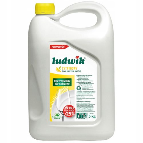 LUDWIK Tekočina za pomivanje posode Limona 5 kg
