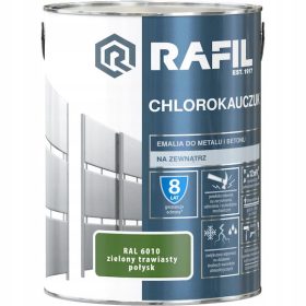   RAFIL Klorirani emajl za kovine RAL6010, 5 L, travnato zelena