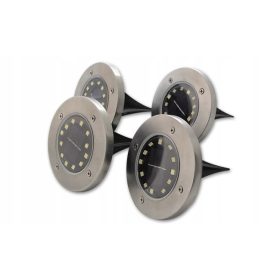  JMD vgradna solarna svetilka srebrna 12,6 cm 4 kosi.