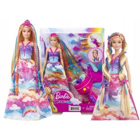   Barbie lutka Dreamtopia Princess z dolgimi lasmi za ustvarjanje pričesk