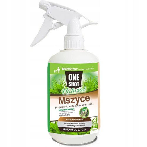 Uničevalec insektov, naravni aerosol proti ščurkom, klopom, komarjem, mravljam, muham, osam, pajkom, bolham, stenicam, srebrnim ribicam One Shot 0,6 kg 500 ml