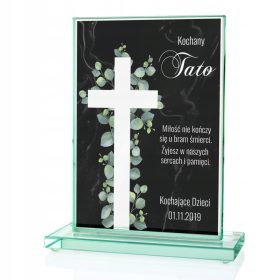 Velika steklena figurica za grob z OČKOM