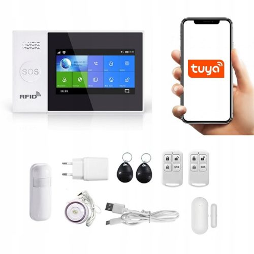 VARNOVAR ALARM z LCD GSM WiFi SMS TUYA POLJSKI