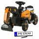 Traktor na akumulator Zabavna koparka TRAK-SX-4, oranžen