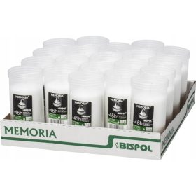  BISPOL MEMORIA Parafinski vložki za sveče 45h - Paket 20 kosov