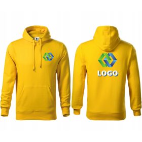   Malfini moški pulover s kapuco in logotipom, odlična izbira za delo in prosti čas