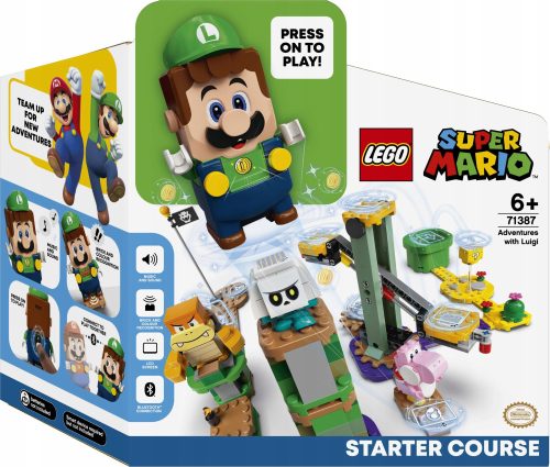 LEGO Super Mario 71387 Potovanje z Luigijem Komplet za Začetnike