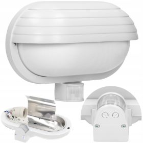 Virone zunanja vrtna stenska svetilka bela E27 60 W