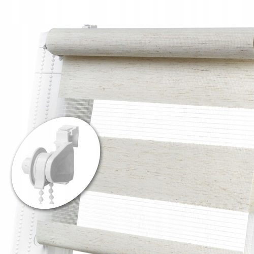 Roleta za dan in noč LiderWnetrz 105 cm x 150 cm brez vrtanja - VEČ 20 BARV
