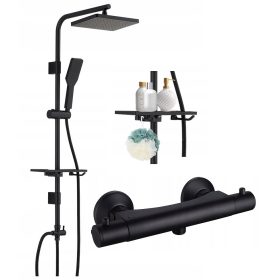 Deszczownica in termostatka Reihe Noven črna 25