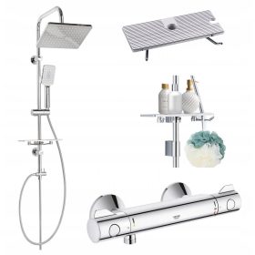   Optimized Name: Kopalniški tuš Grohe Grohtherm 800 + Invena Nyks nadometna tuš garnitura 26 cm

Optimized Description: 
Kopalniški tuš Grohe Grohtherm 800 + Invena Nyks nadometna tuš garnitura je popo