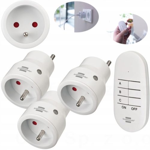 Brennenstuhl Radijsko Trojno Stikalo Comfort-Line Mini