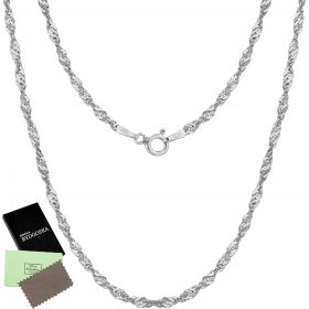 Srebrna verižica Singapur 40 cm 925 srebro