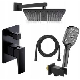 Stenska armatura za kad in tuš Omnires Parma Black 30