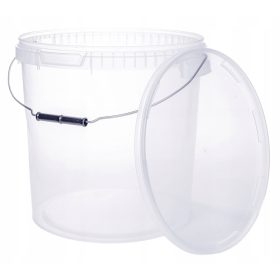 Plastično vedro s pokrovom Benbow, certificirano PZH, 20 l