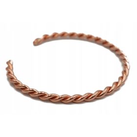   Nežna baker zapestnica za ženske | Elegantna slovenska miedzna zapestnica za vsako priložnost. Izdelana iz visokokakovostne poljske bakrene, širina spletanja 0,3 cm, prilagodljiva velikost, teža 10,6 