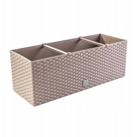  Balkonska škatla visoka kakovost 51,4 x 19,2 cm, iz umetne mase, primerna za cvetlične aranžmaje na balkonih in terasah. Donica skrzynka balkonowa RATO CASE DRT500 Mocca je idealna za ustvarjanje čudo