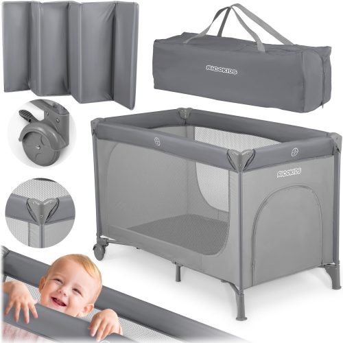 Prenosna posteljica Rickokids RK-240 večbarvna 125 x 65 cm