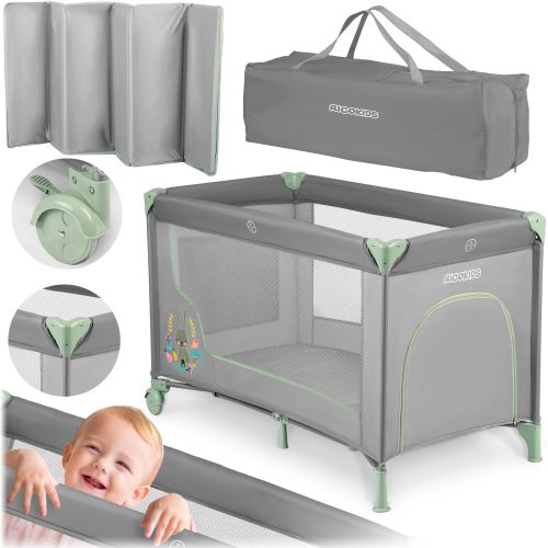 Potovalna posteljica RicoKids RK-240, večbarvna