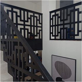   Elegantna ažurna balustrada TKLED 18 mm - Pregrada 1x1 m vzorci