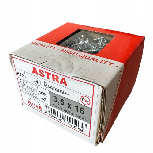 Vijaki za les Astra 3,5 x 16 mm 1000 kos