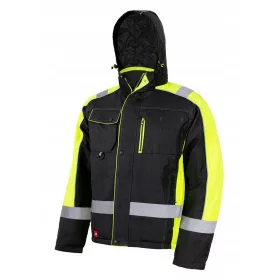 IZOLIRANA ZIMSKA DELOVNA JAKNA S ODSEVNIM KAPUCAROM