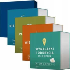 Rebel družabna igra Wiem Lepiej: Komplet kvizov 5v1