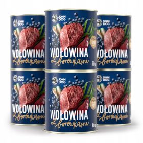 John Dog Gozdna hrana z govedino in borovnicami 6x800g
