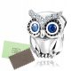 Srebrna verižica sovice s perlicami