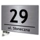 Hišna številka iz aluminija 30 x 20 cm