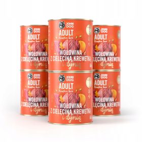 John Dog goveja teletina kozice buča 6x800g