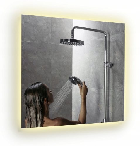 Elegantno ogledalo Borneo 60 x 70 cm z LED osvetlitvijo. Vse komponente tega ogledala so iz najvišje kakovosti! - Ogledalo iz ekološkega stekla priznanega evropskega proizvajalca; Vodoodporen napajaln