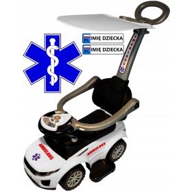 Avtomobil 4 v 1 za otroke s streho in tablo