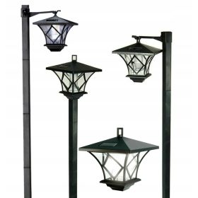  LED-ONE vgradna solarna svetilka, črna, 150 cm, 4 kosi.