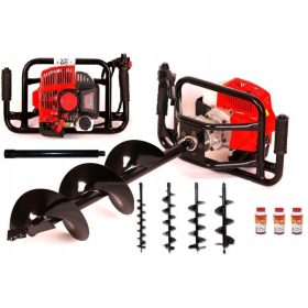 Bencinski vrtalnik zemeljski 7KM + 4 svedri + 50CM