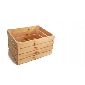   Lesena balkonska škatla 50x40x30 cm | Močno leseno izdelano | Idealno za shranjevanje zelenjave, sadja in dekoracijo notranjih prostorov ter vrta. Ekološko prijazna in naravna. Dimenzije: dolžina - 50