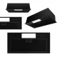  Kernau KBHI0360B LED kuhinjska napa Black Steel 60