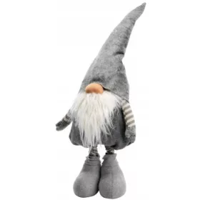 Božični palček z nastavljivimi nogami siva 115 x 25 cm