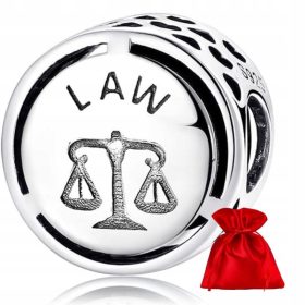 Obesek Themis Law srebrna charms verižica P044