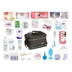 Layette torba za novorojenčka in mamo v bolnišnico