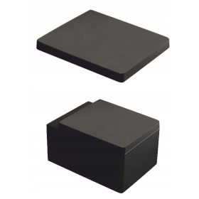 WC deska Kerra Thor, črn duroplast