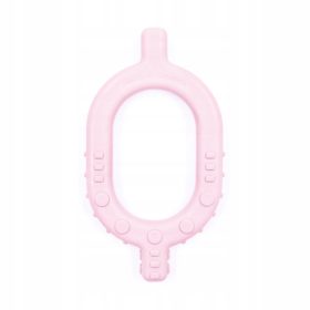    Logopedsko grizalo, za izraščanje zob, ortodontsko, senzorično, terapevtsko ARK Terapevtski silikonski odtenki roza