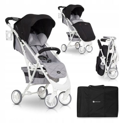Kakovosten otroški voziček Euro Cart Volt Pro Antracit s folijo - idealen za otroke do 22 kg. Z inovativnim sistemom skladanja z eno roko, kompaktno velikostjo po zložitvi in lahko aluminijasto konstr