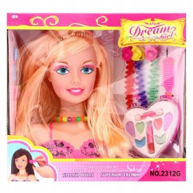 Lutkovna glava za oblikovanje pričesk HAIRSTYLING HEAD