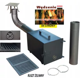  Dimilnica, kamin, 2mm pločevina, rešetka, cev, koleno XXL