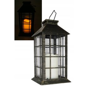 Vrtna svetilka LED Laterna s svečo UČINEK PLAMENA