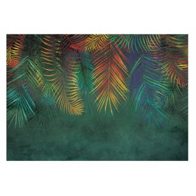 Stenska poslikava PALM LEAVES Imitacija betona 416x254